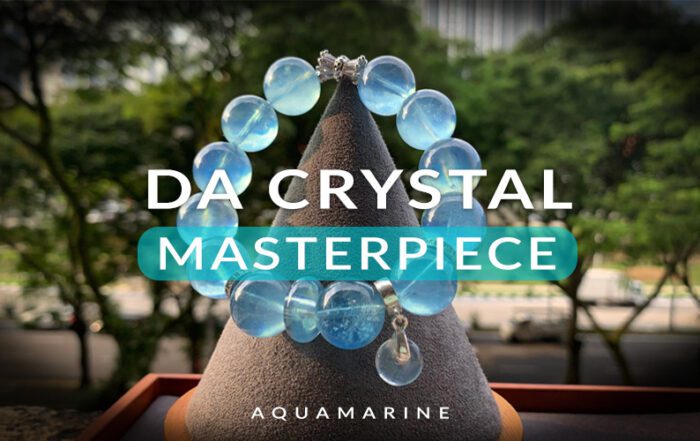 DA CRYSTAL Masterpiece Collection - Aquamarine Crystal Bracelet