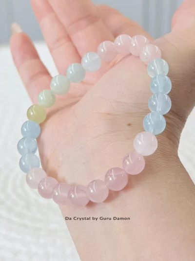 Morganite Crystal Bracelet