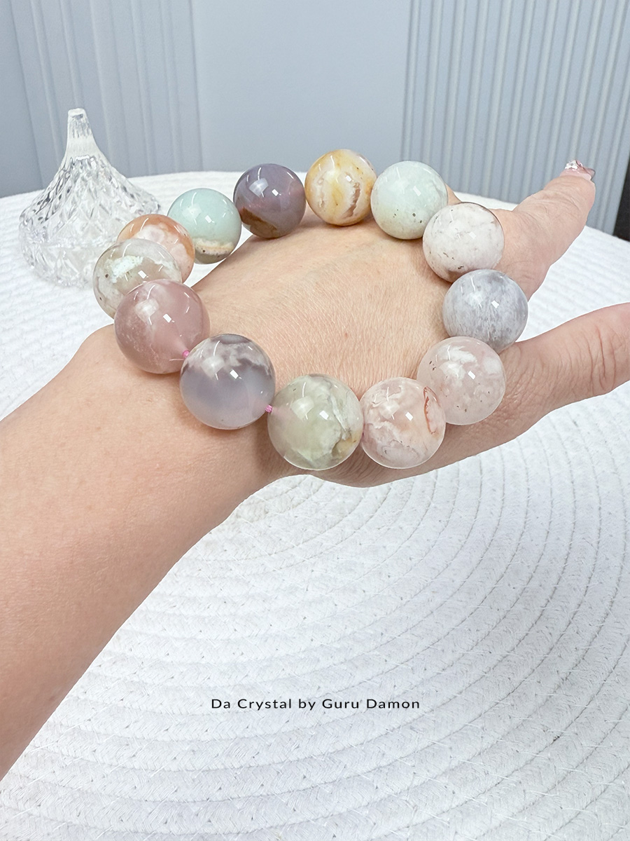 Shop Natural Sakura Agate with Da Crystal by Guru Damon