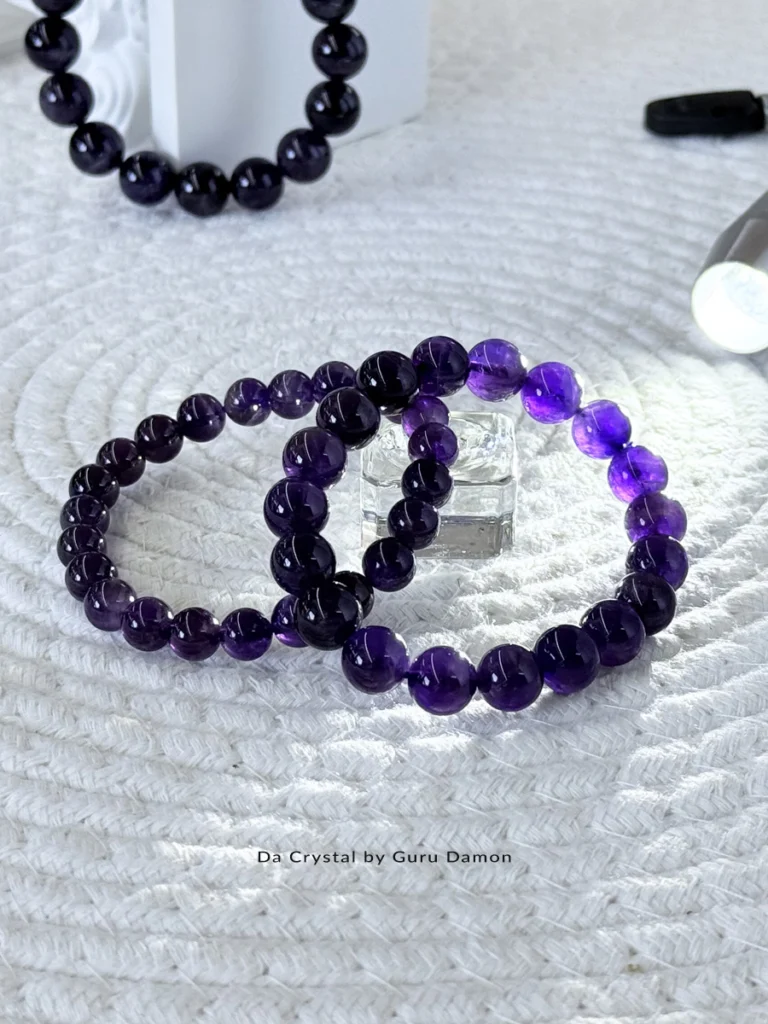 Amethyst Crystal Bracelet Amethyst Crystal from Da Crystal by Guru Damon