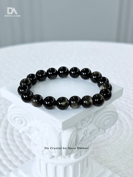 gold obsidian crystals