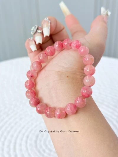 Sakura Rhodonite Crystal Bracelet
