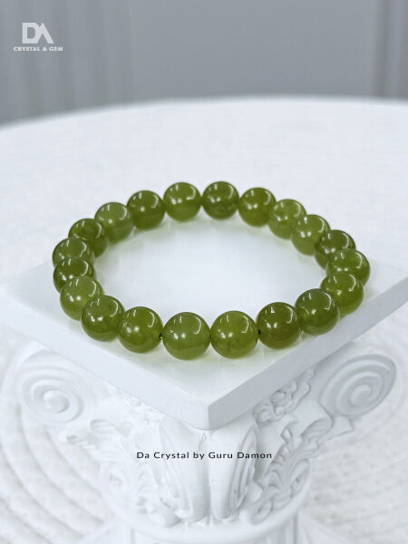 Serpentine Jade Crystal Bracelet