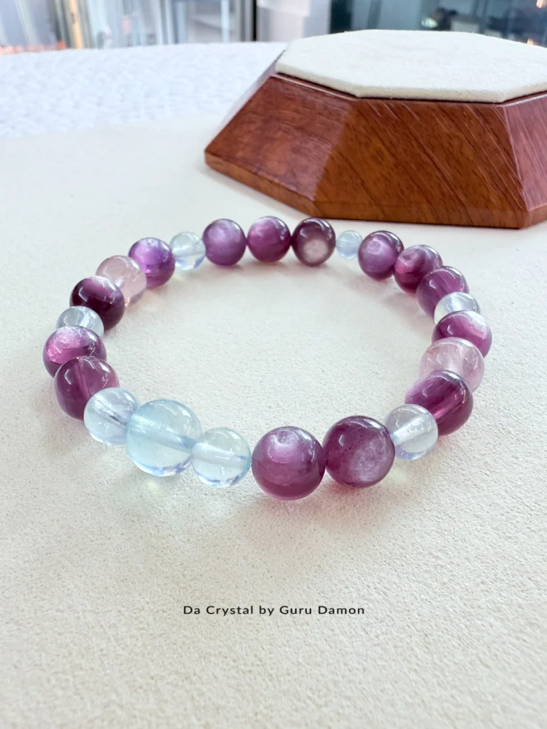 EIRRA crystal bracelet EIRRA crystal bracelet combination of Lepidorite and Aquamrine