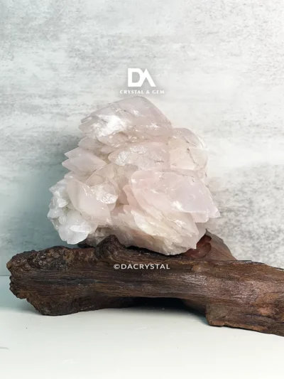 Pink Pagoda Calcite Crystal – Heart-Healing Stone with Soothing Energy