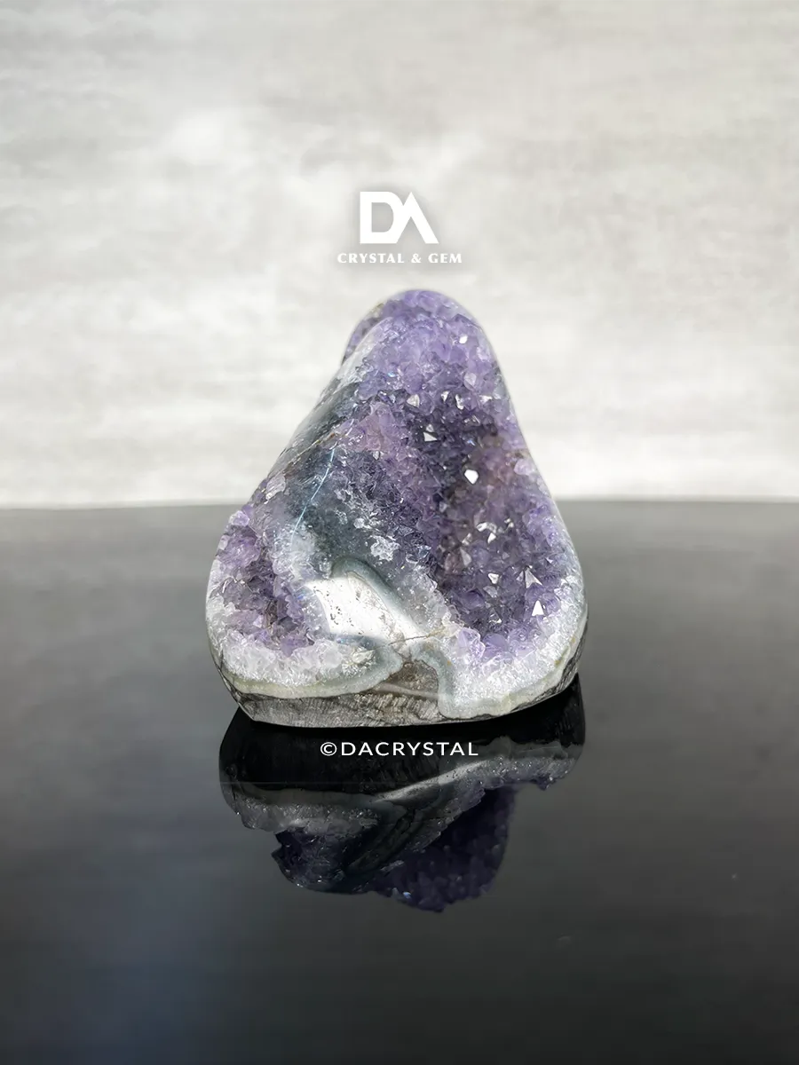 Amethyst Geode Crystal Cluster – Natural Purple Stone for Serenity and Energy Reset
