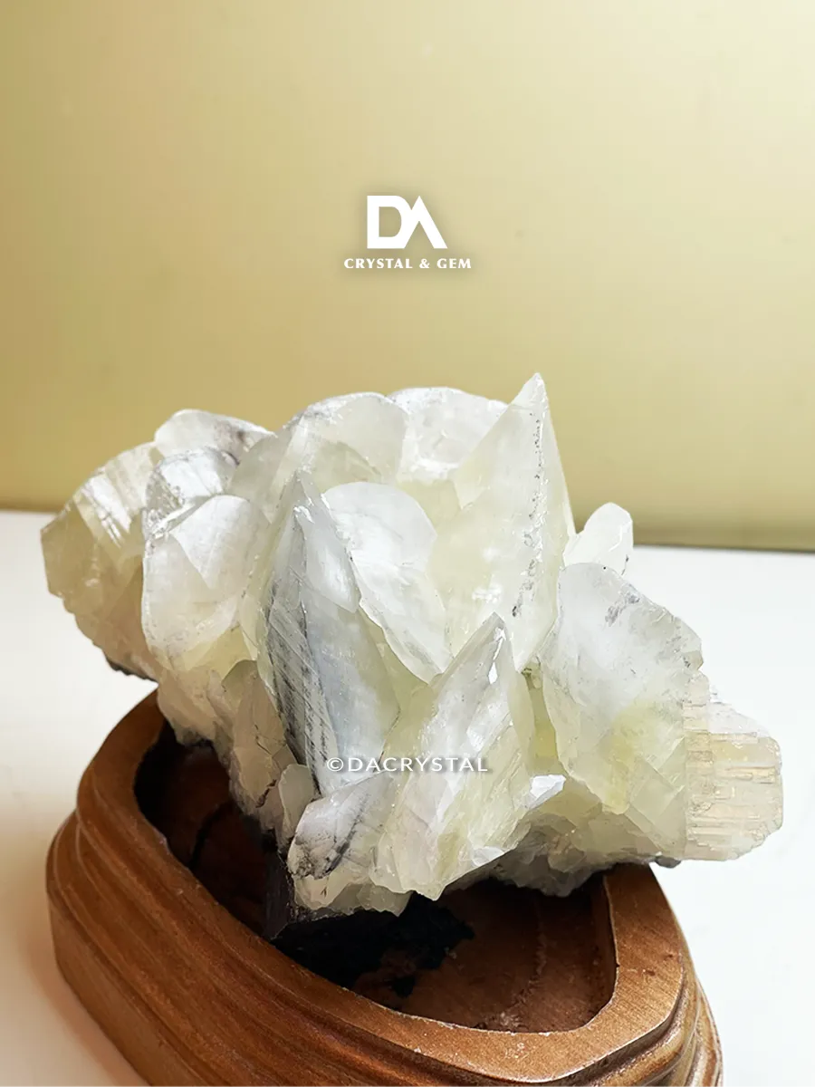Quartz mineral specimen display with natural crystal points and translucent crystalline textures