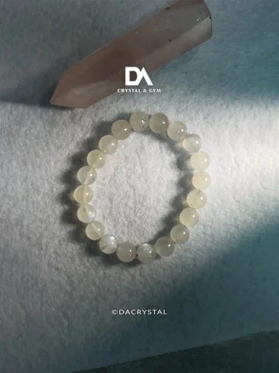 Moonstone crystal bracelet for emotional healing and intuition