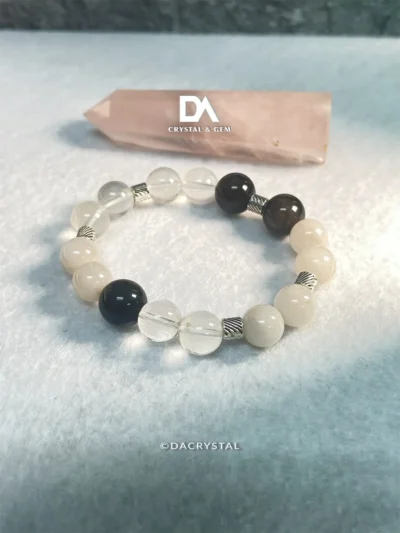 Calm Guided Wisdom crystal bracelet moon energy intuition clarity protection bracelet