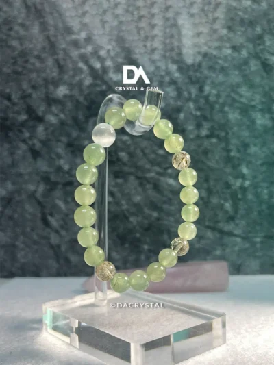 aventurine selenite super seven bracelet flat lay abundance crystal jewelry wealth attraction