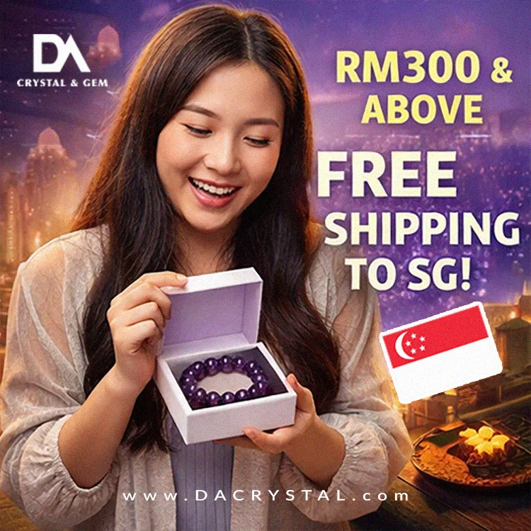 We ship crystal bracelet to Singapore from Malaysia at RM20