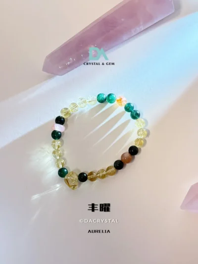aurelia crystal bracelet for abundance, customize servive available at DA CRYSTAL.