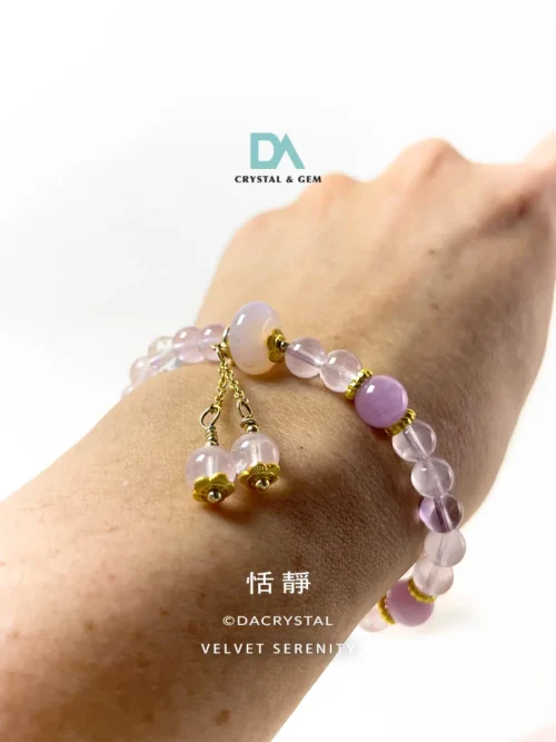 Shop 100% Natural Crystal bracelet with charm designed by Da Crystal Malaysia Authentic Crystal Shop.