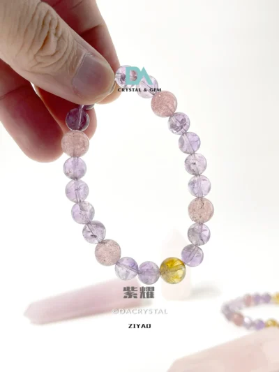 Shop high frequency crystal bracelet with Da Crystal for hassle free shopping experience. Unisex Ziyao crystal bracelet. Customized Services avaialble too.