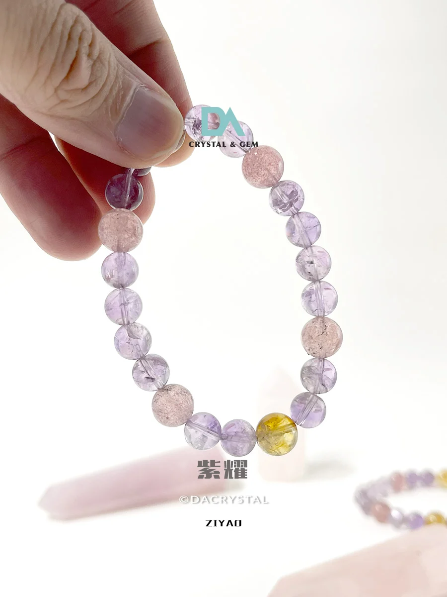 Shop high frequency crystal bracelet with Da Crystal for hassle free shopping experience. Unisex Ziyao crystal bracelet. Customized Services avaialble too.