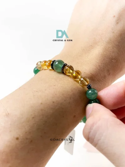 翠晶｜VENDORA Green Aventurine opportunity jewelry, Wealth and luck crystal bracelet, Prosperity and career growth crystals