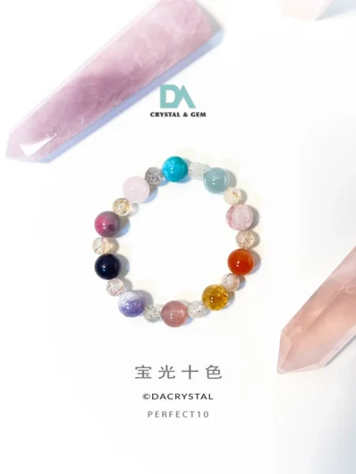 多宝水晶手串启动你的7脉轮能量！ SHOP CUSTOMIZED CRYSTAL BRACELET WITH DA CRYSTAL FOR LIVE TIME SUPPORT.