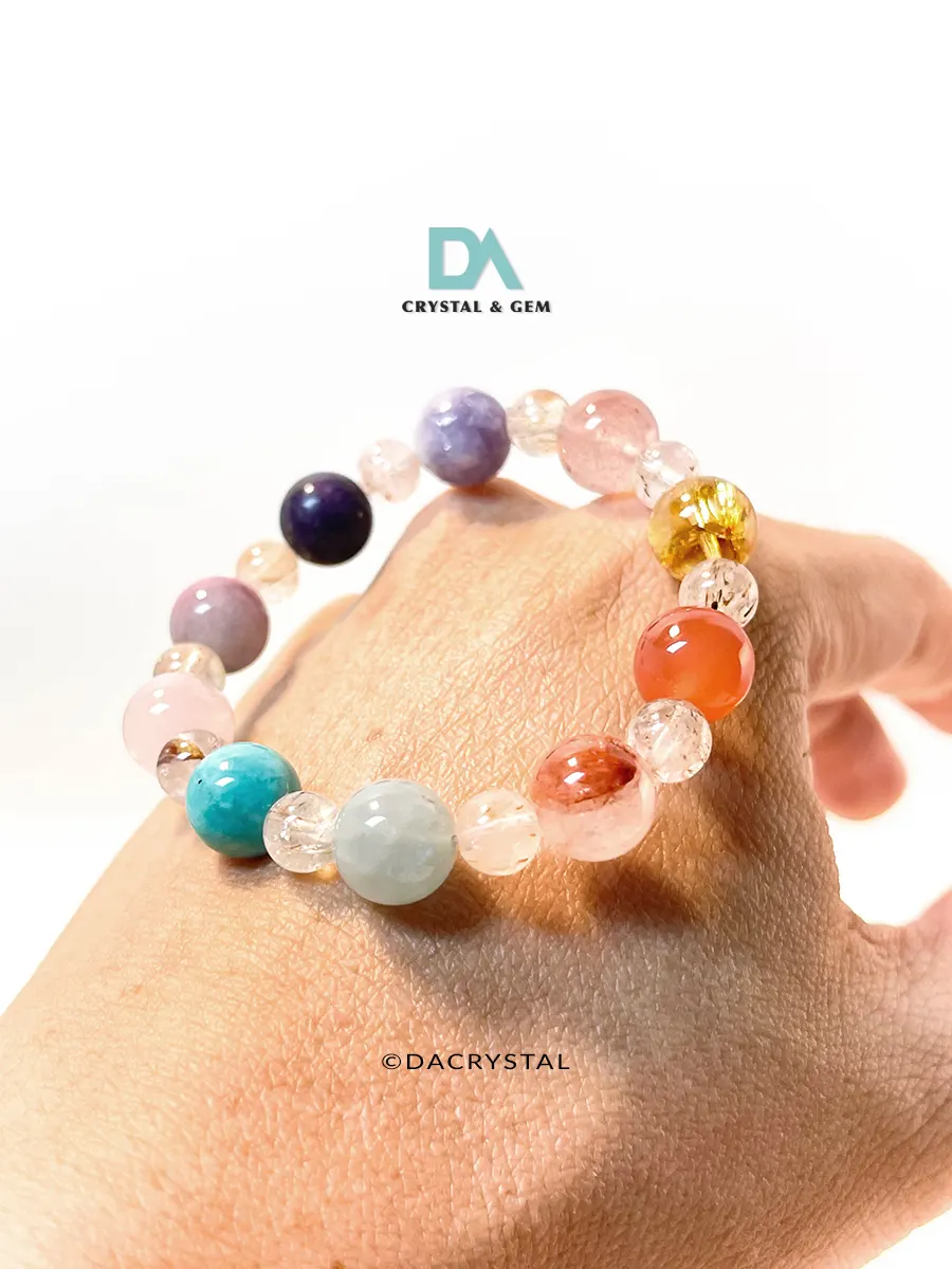 DA CRYSTAL PERFECT10 - All In One 7 Chakra Super 7 Bracelet