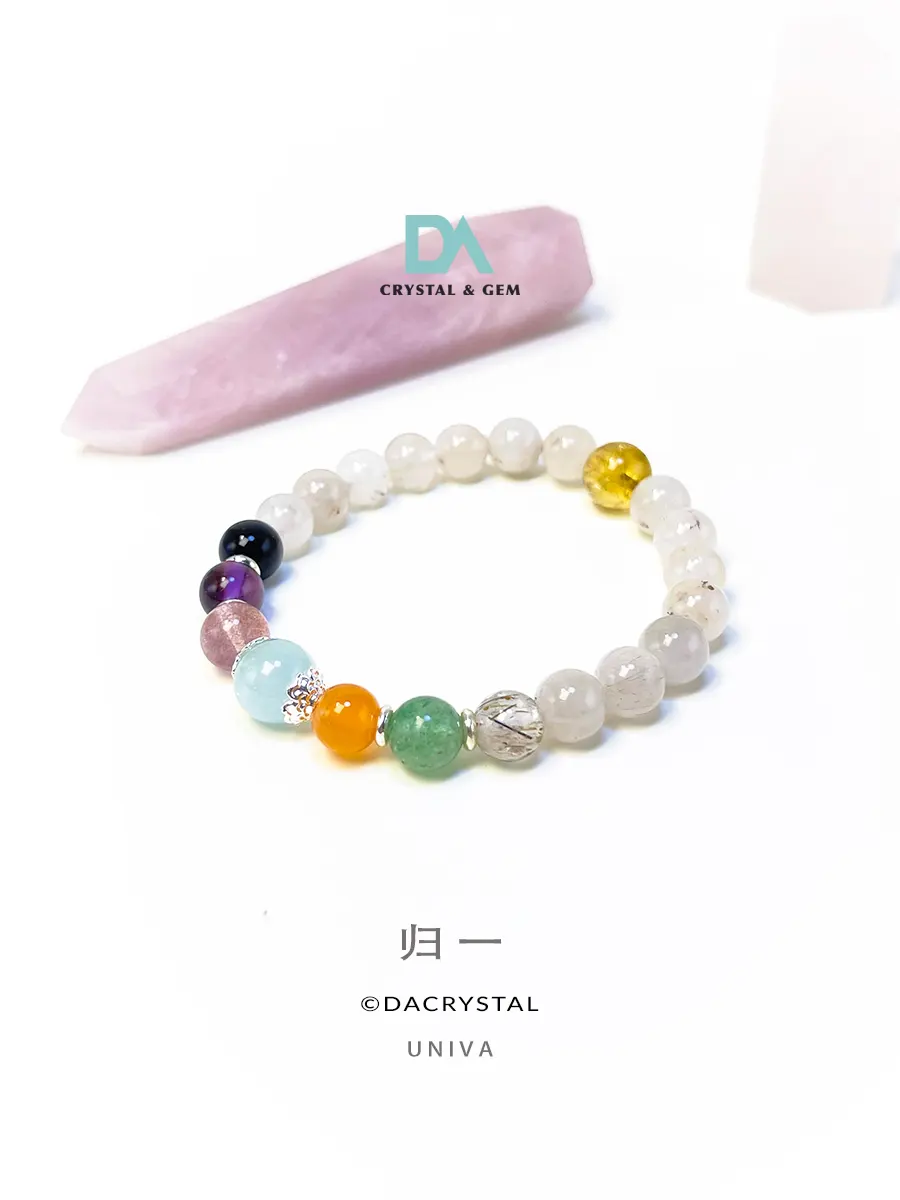 UNIVA 全七脉轮重塑水晶手串|ALL-IN-ONE 7-Chakra Harmonization BRACELET by DA CRYSTAL