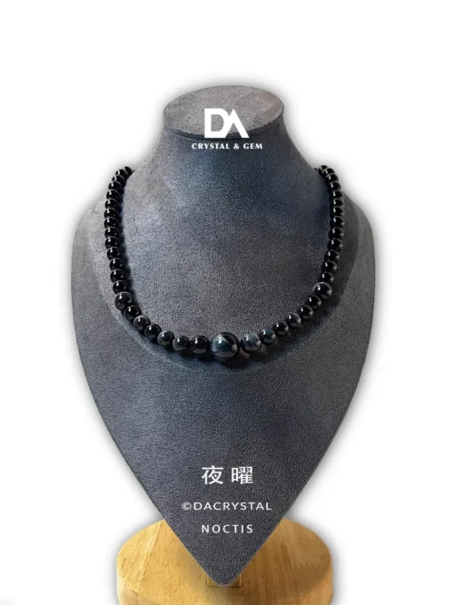 Shop Blue Tiger Eye Obsidian Protective Necklace by Da Crystal Malaysia Natural Crystal Store(夜曜｜NOCTIS)