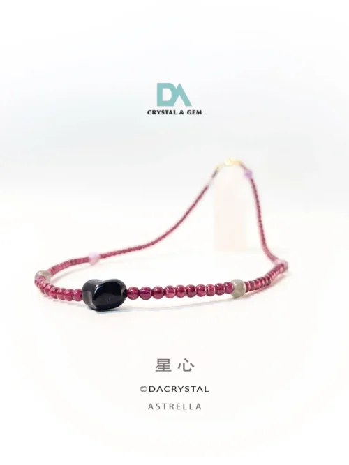 星心 Astrella Purple Garnet Hypersthene Amethyst Necklace